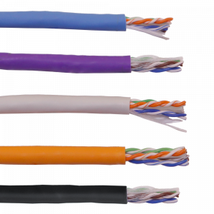 Кабель LANMASTER U/UTP, 4 пары, Кат. 6, с перегородкой, 550Mhz, LSZH, нг(A)-HF, 305 м